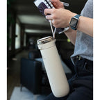 Stanley Flowstate Spring Bottle with Lanyard, 20 oz Full Color - Cream - Photo