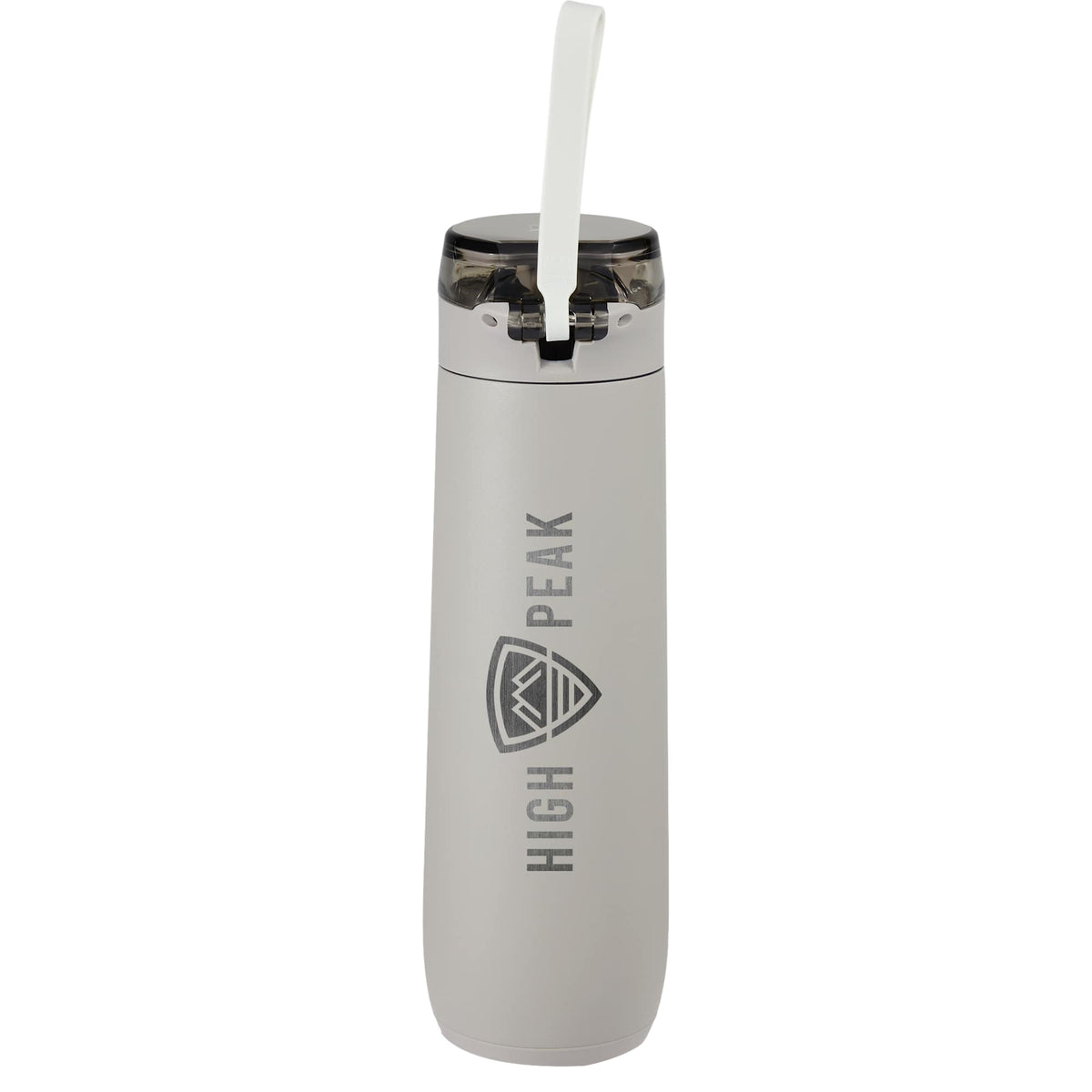 Stanley Flowstate Spring Bottle with Lanyard, 20 oz Laser Engraving - ASH - Front