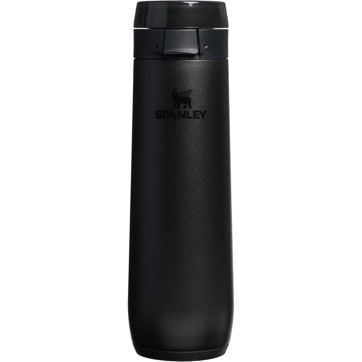 Stanley Flowstate Spring Bottle with Lanyard, 20 oz Laser Engraving - Black - Back