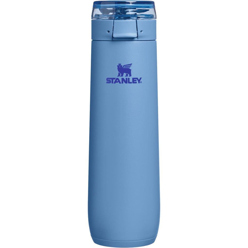 Stanley Flowstate Spring Bottle with Lanyard, 20 oz Laser Engraving - Sky Blue - Photo