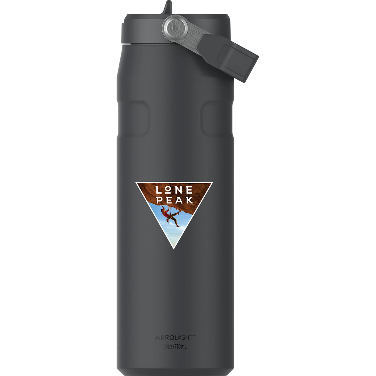 Stanley IceFlow AeroLight Flip Straw Bottle, 24 oz - Black - Front