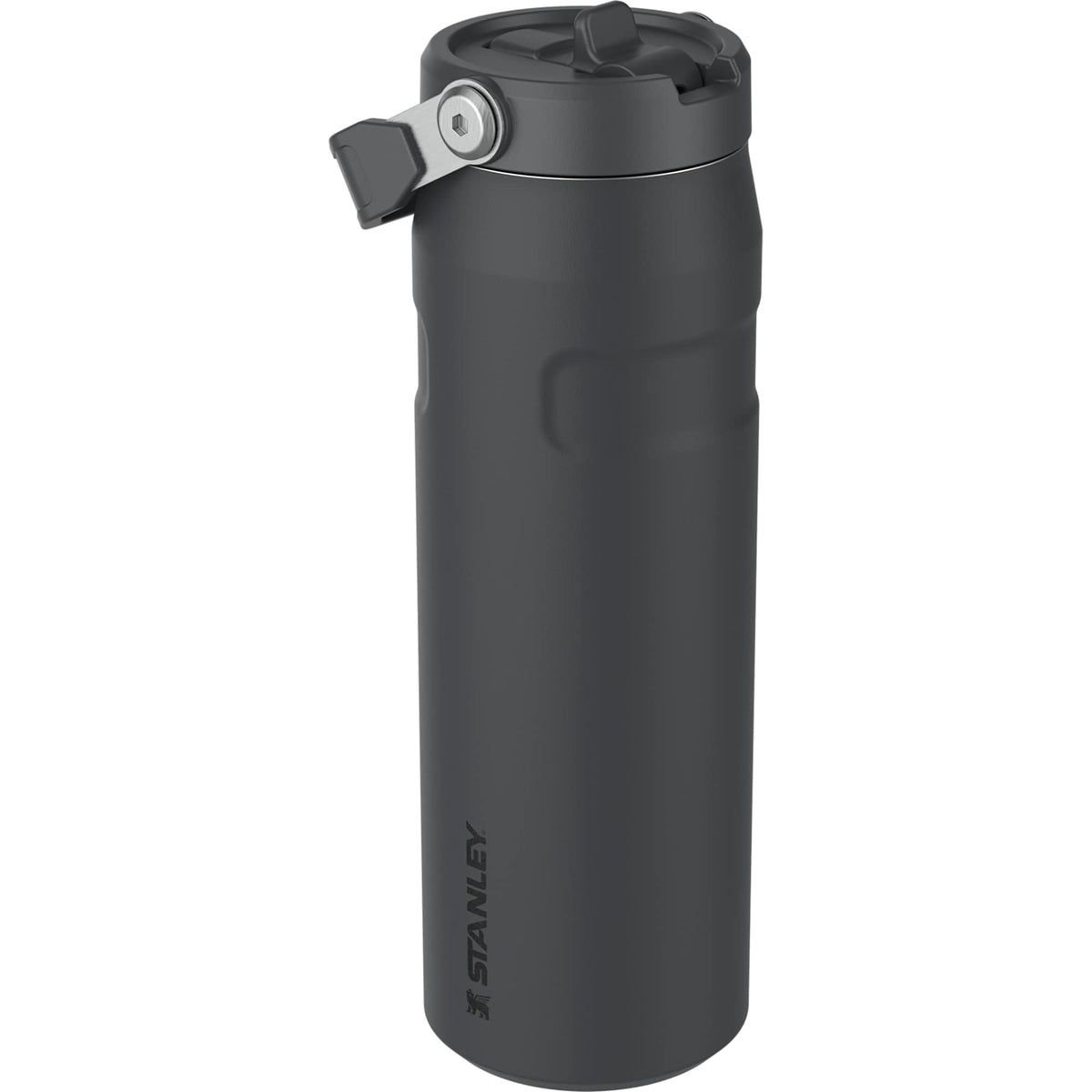 Stanley IceFlow AeroLight Flip Straw Bottle, 24 oz Full Color - Black - Right Angle