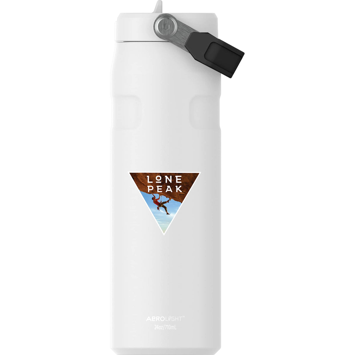 Stanley IceFlow AeroLight Flip Straw Bottle, 24 oz Full Color - Chalk - Front