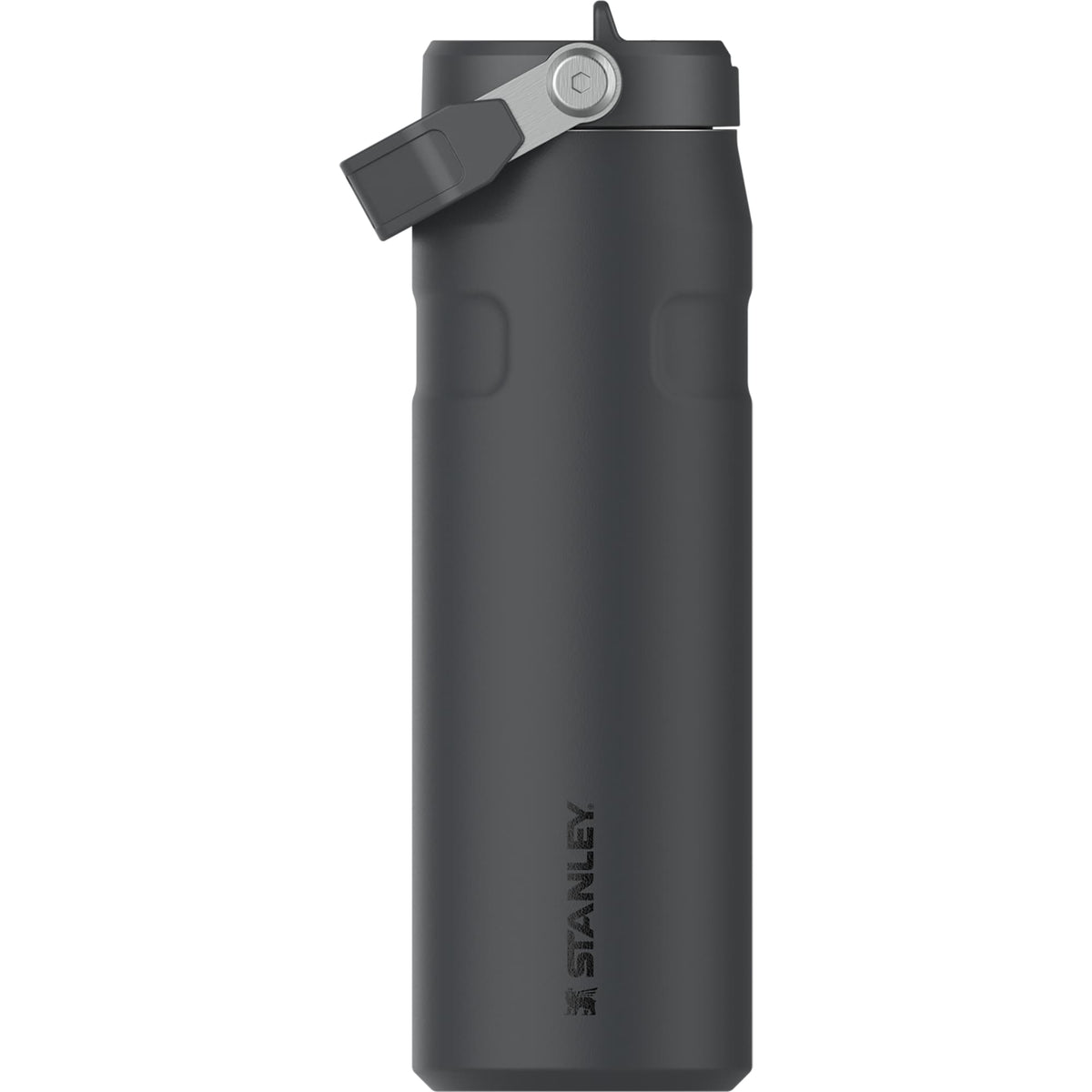 Stanley IceFlow AeroLight Flip Straw Bottle, 24 oz Laser Engraving - Black - Back