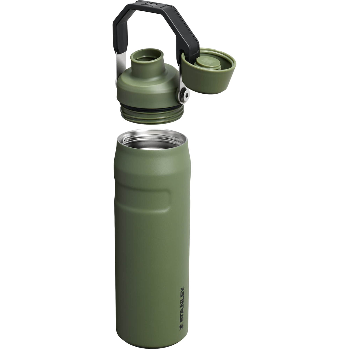 Stanley IceFlow Fast Flow Water Bottle, 24 oz Laser Engraving - Dried Pine - Right Angle