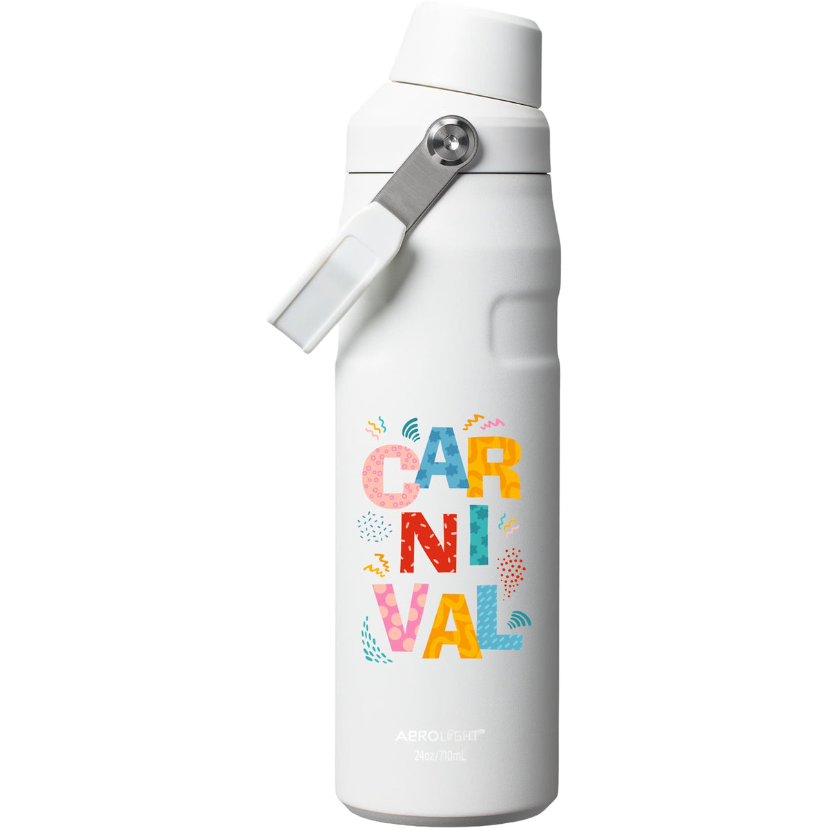 Stanley IceFlow Fast Flow Water Bottle, 24 oz Laser Engraving - Frost - Front