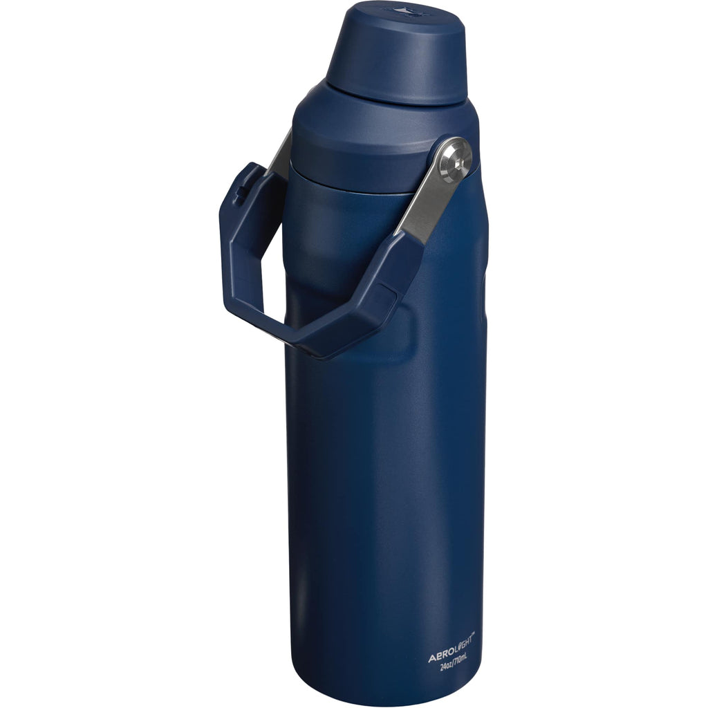 Stanley IceFlow Fast Flow Water Bottle, 24 oz Laser Engraving - Navy - Photo 3