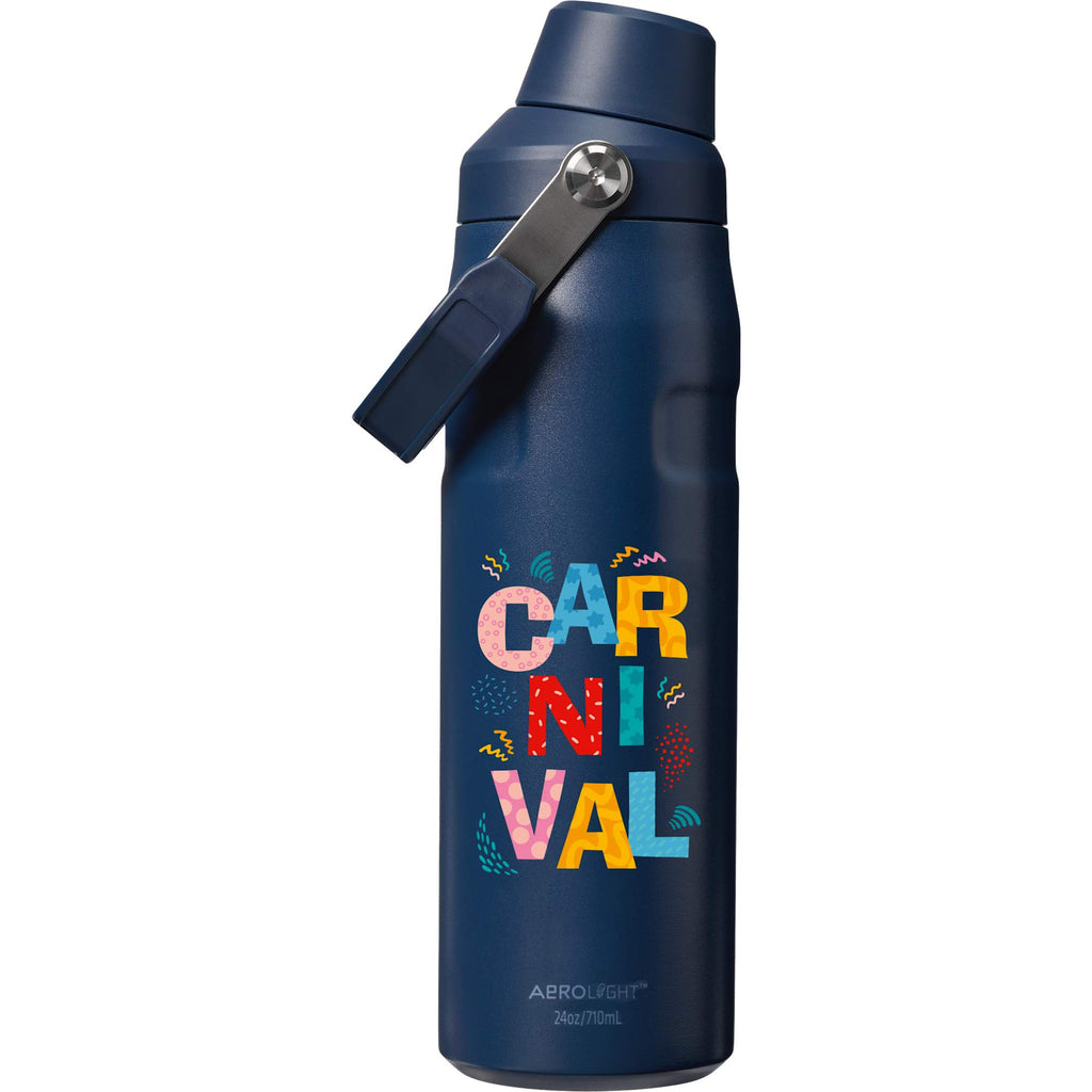 Stanley IceFlow Fast Flow Water Bottle, 24 oz Laser Engraving - Navy - Photo