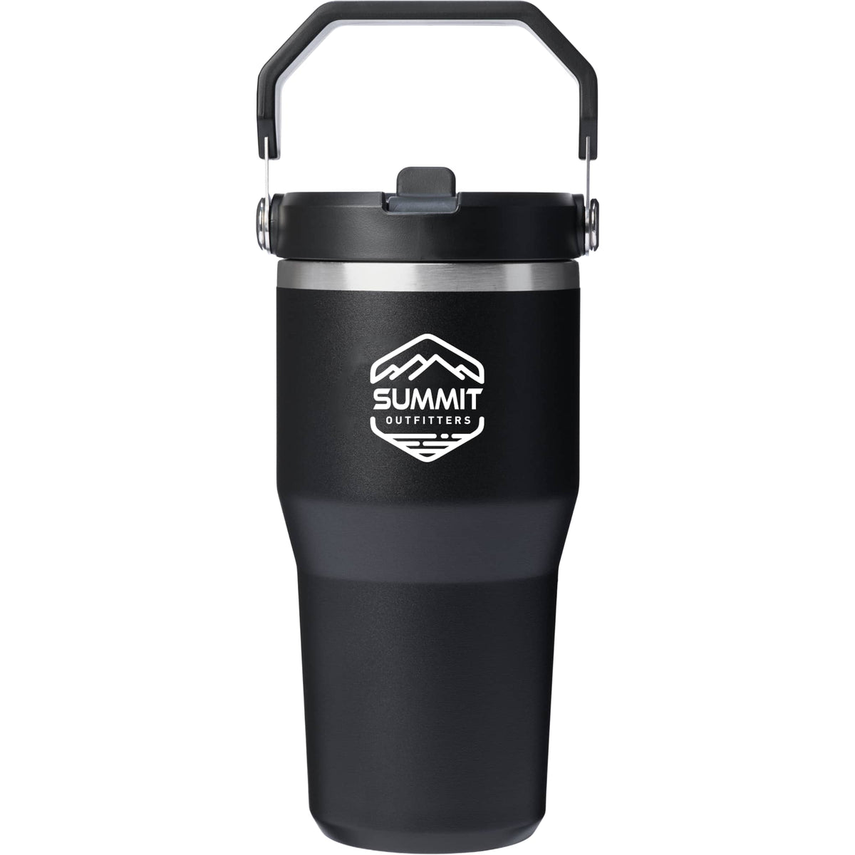 Stanley IceFlow Flip Straw Tumbler, 20 oz - Black - Front