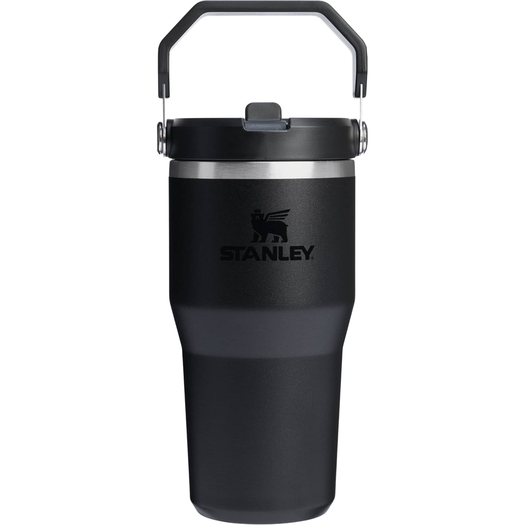 Stanley IceFlow Flip Straw Tumbler, 20 oz Laser Engraving - Black - Back