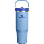 Stanley IceFlow Flip Straw Tumbler, 30 oz Laser Engraving - Sky Blue - Back