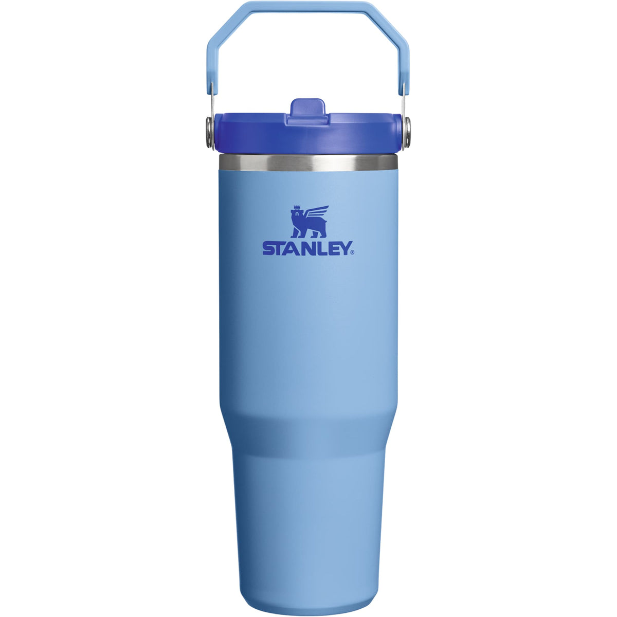 Stanley IceFlow Flip Straw Tumbler, 30 oz Laser Engraving - Sky Blue - Back