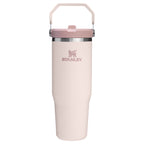 Stanley IceFlow Flip Straw Tumbler, 30 oz - Rose Quartz - Back
