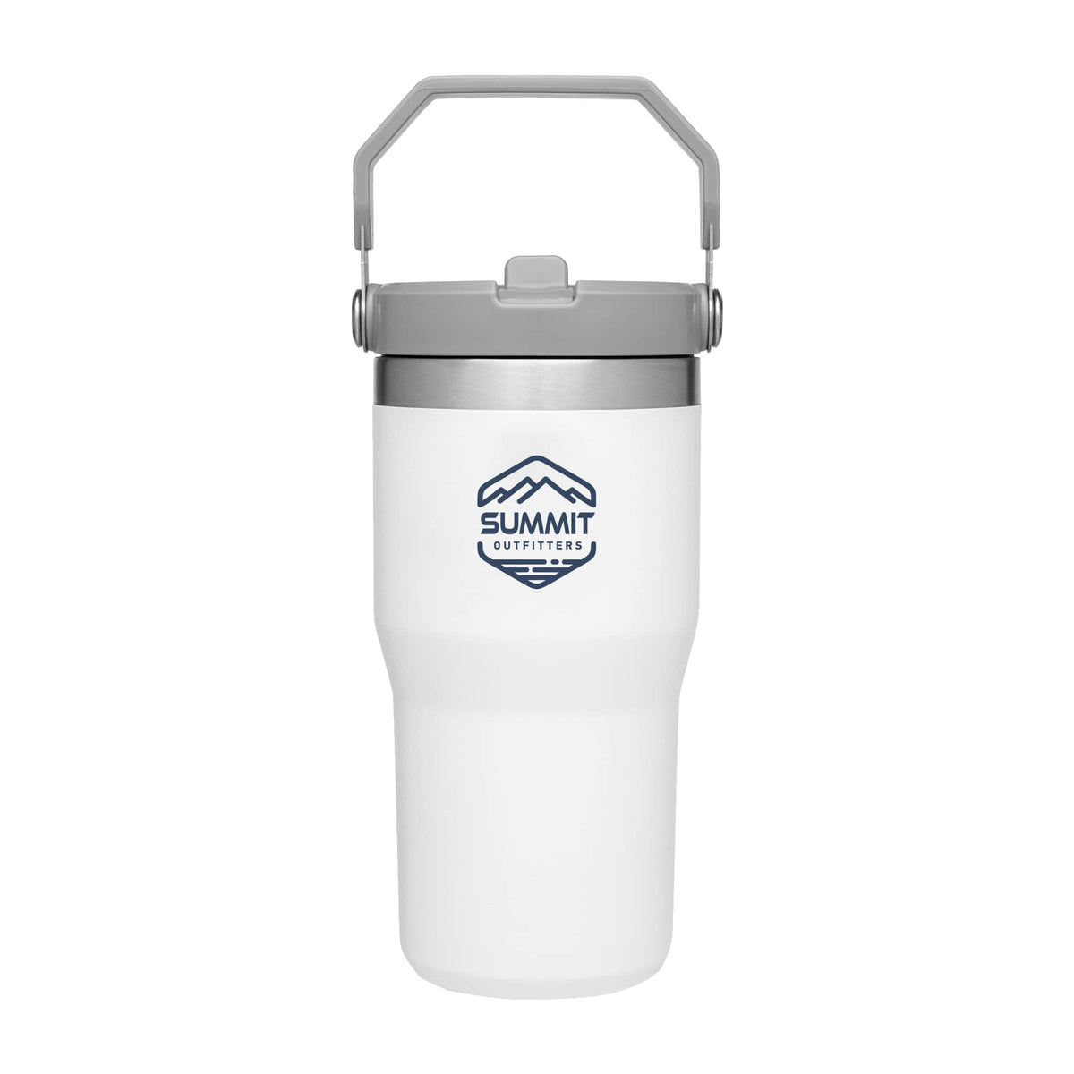 Stanley IceFlow Flip Straw Tumbler in Polar, 20 oz Full Color - Polar - Back