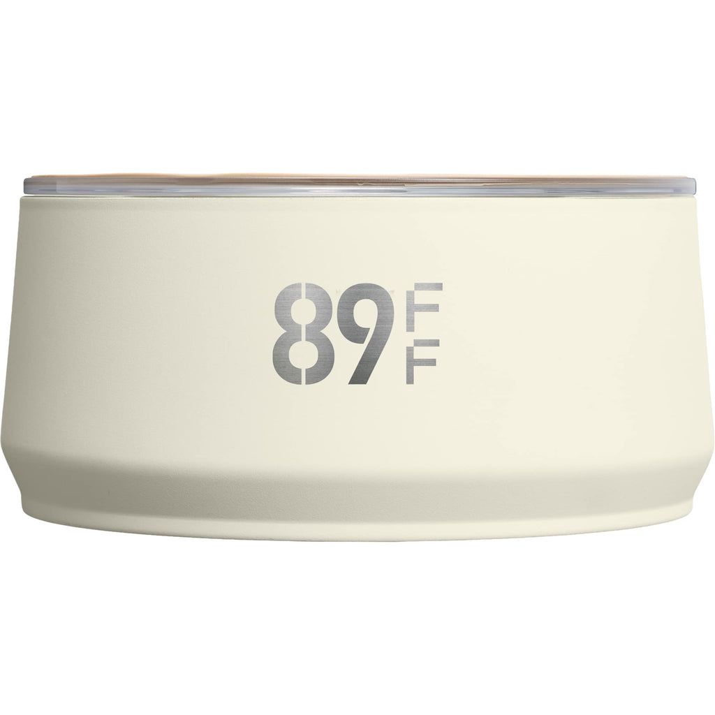 Stanley Insulated Pet Bowl with Lid, 48 oz Laser Engraving - Cream - Front