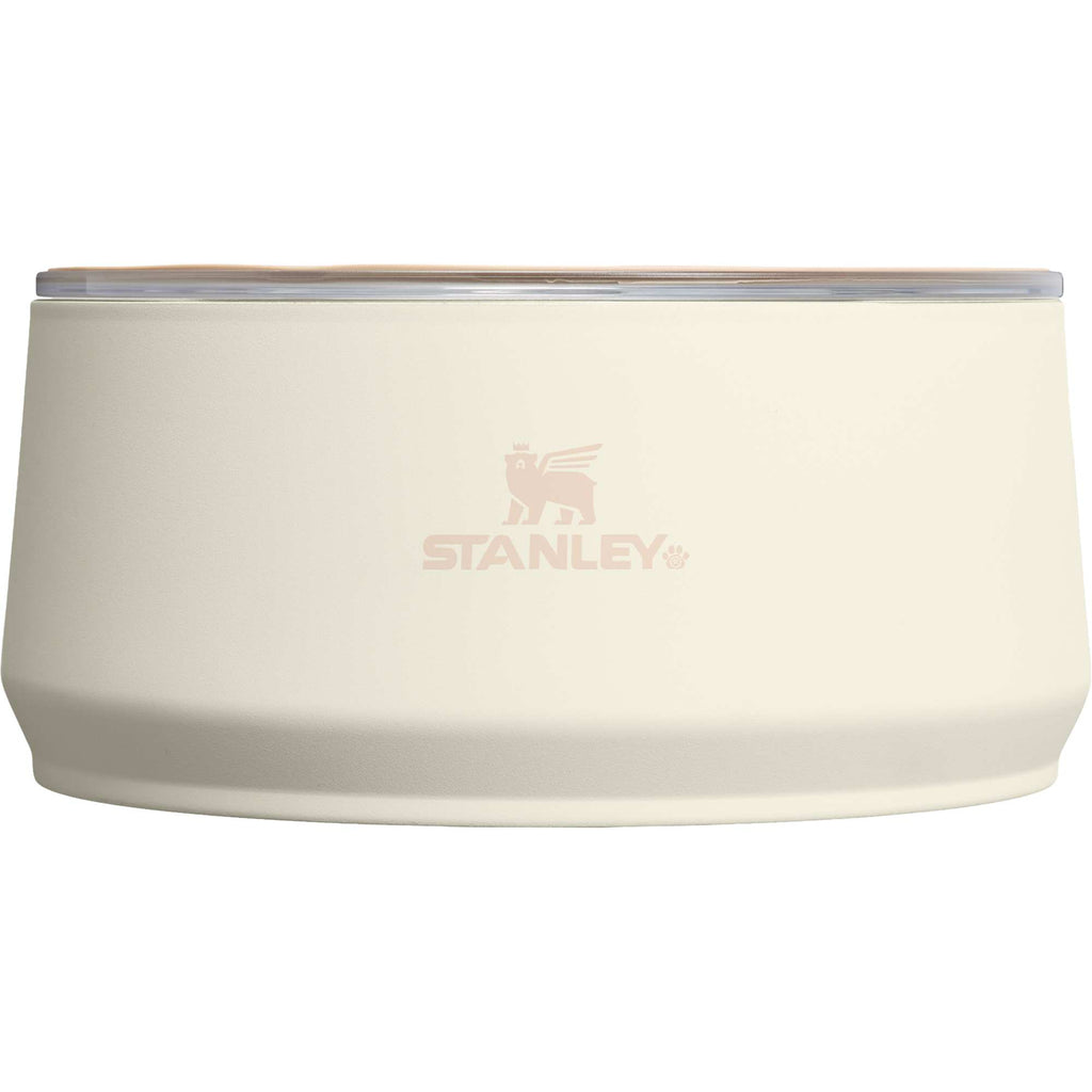 Stanley Insulated Pet Bowl with Lid, 48 oz Laser Engraving - Cream - Photo