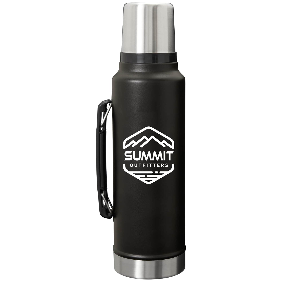 Stanley Legendary Classic Vacuum Bottle with Cup Lid, 48 oz - Black - Back