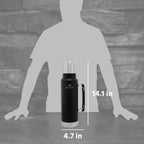 Stanley Legendary Classic Vacuum Bottle with Cup Lid, 48 oz - Black - Detail 3