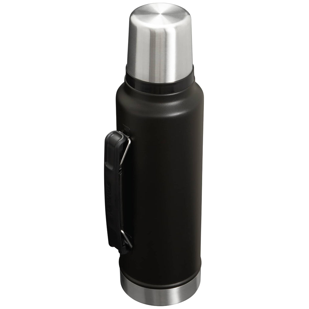 Stanley Legendary Classic Vacuum Bottle with Cup Lid, 48 oz - Black - Left Angle
