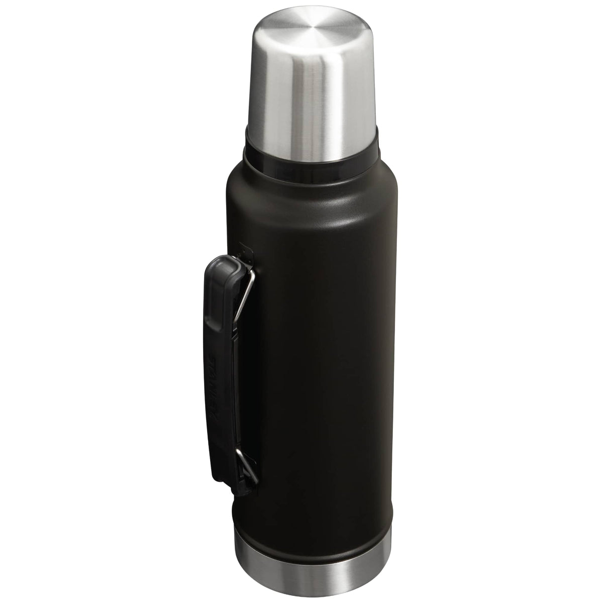 Stanley Legendary Classic Vacuum Bottle with Cup Lid, 48 oz - Black - Left Angle