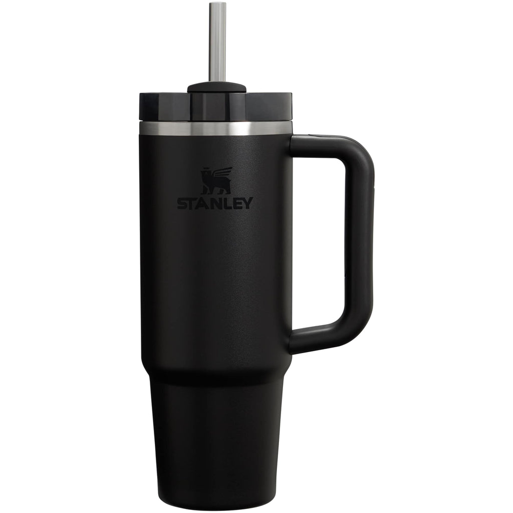 Stanley Quencher H2.0 FlowState Tumbler, 30 oz Laser Engraving - Black - Back