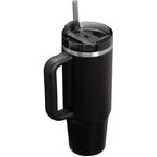 Stanley Quencher H2.0 FlowState Tumbler, 30 oz Laser Engraving - Black - Right Angle