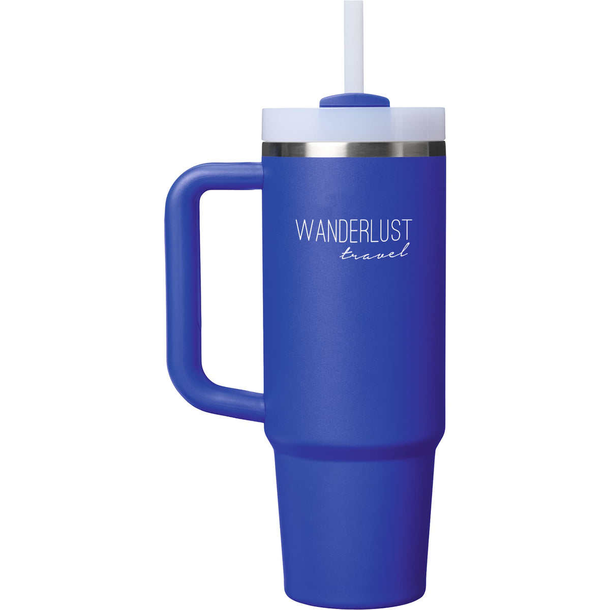 Stanley Quencher H2.0 FlowState Tumbler, 30 oz Laser Engraving - Cobalt - Front