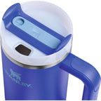 Stanley Quencher H2.0 FlowState Tumbler, 30 oz Laser Engraving - Cobalt - Right Angle Detail