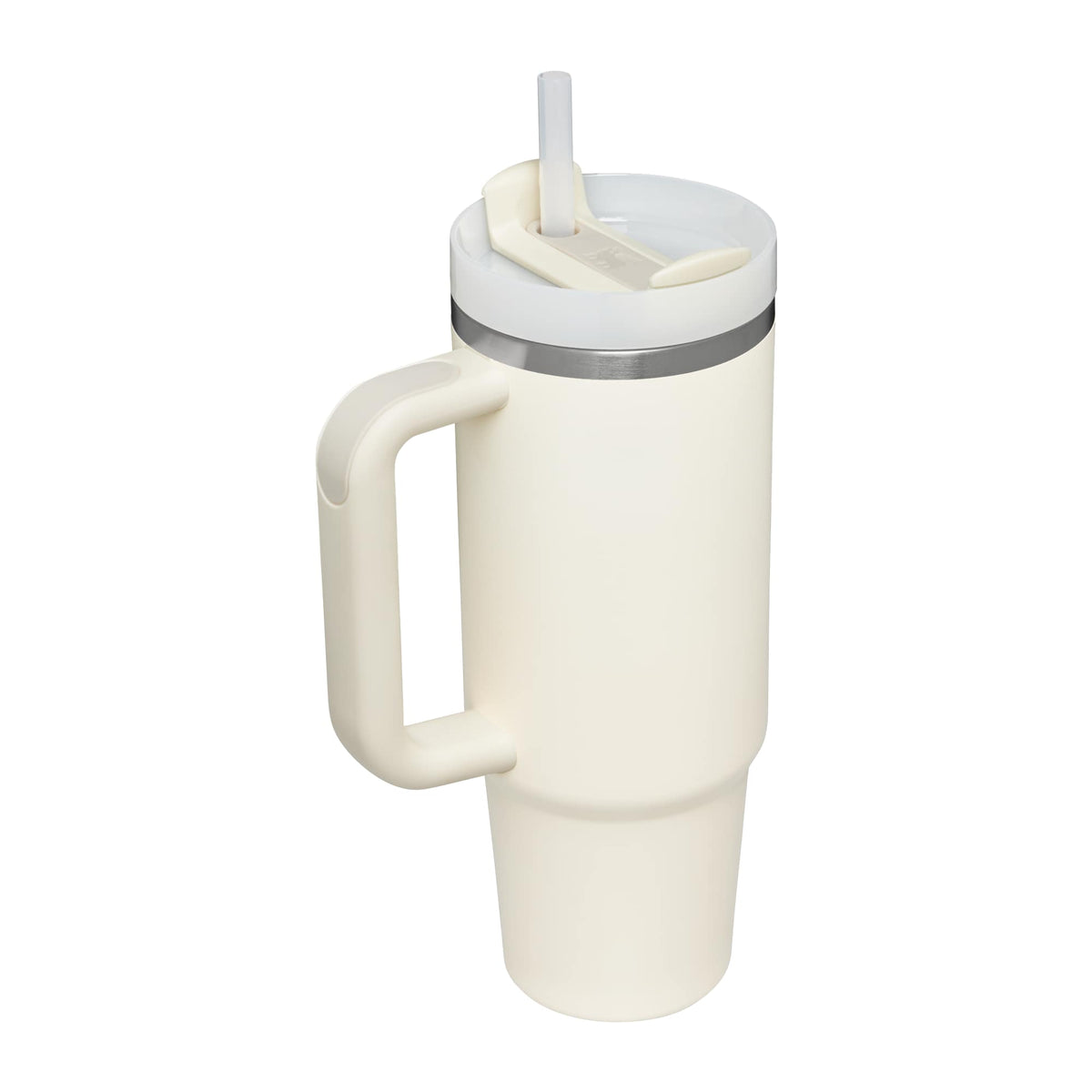 Stanley Quencher H2.0 FlowState Tumbler, 30 oz Laser Engraving - Cream - Right Angle