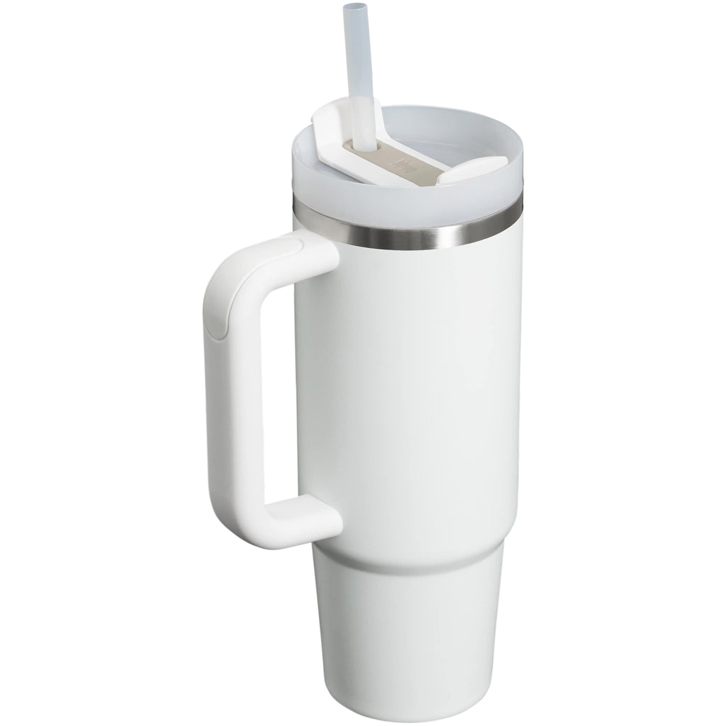 Stanley Quencher H2.0 FlowState Tumbler, 30 oz Laser Engraving - Frost - Right Angle