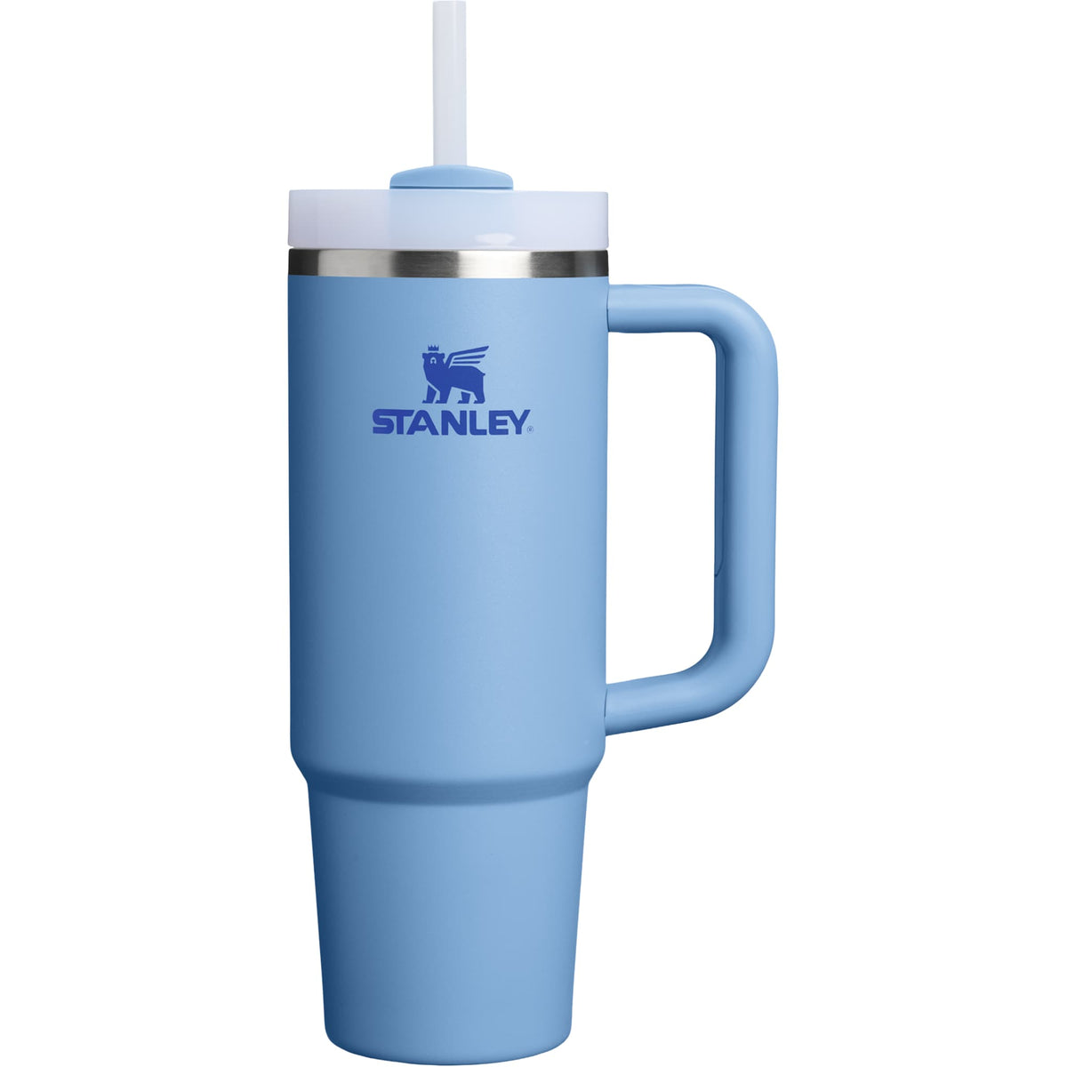 Stanley Quencher H2.0 FlowState Tumbler, 30 oz Laser Engraving - Sky Blue - Back
