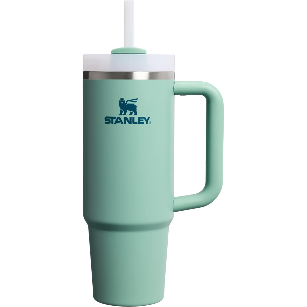 Stanley Quencher H2.0 FlowState Tumbler, 30 oz Laser Engraving - Spring Green - Back