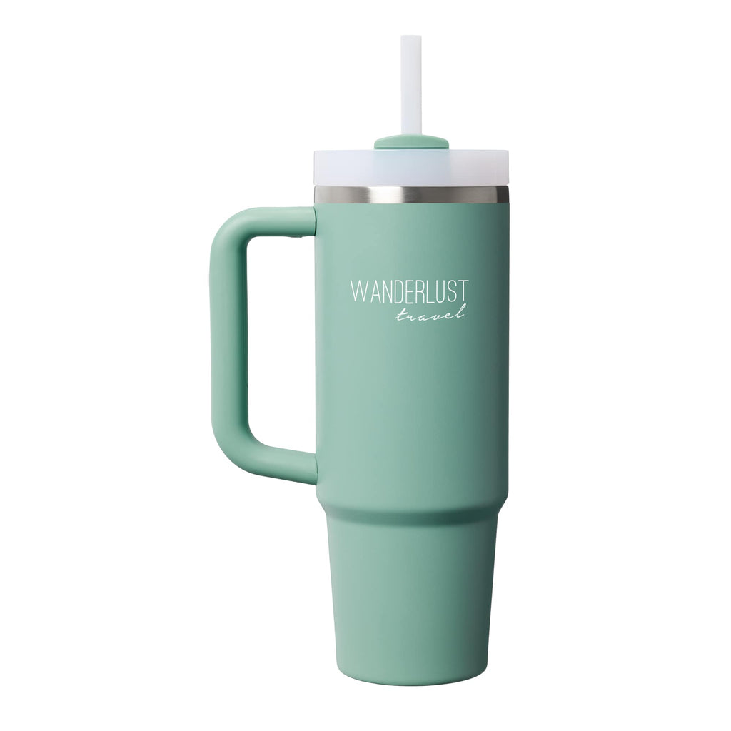 Stanley Quencher H2.0 FlowState Tumbler, 30 oz Laser Engraving - Spring Green - Front