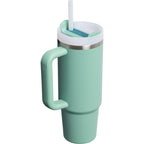 Stanley Quencher H2.0 FlowState Tumbler, 30 oz Laser Engraving - Spring Green - Right Angle