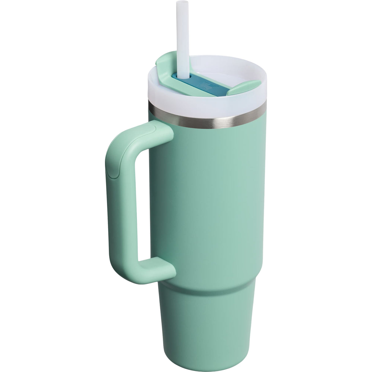 Stanley Quencher H2.0 FlowState Tumbler, 30 oz Laser Engraving - Spring Green - Right Angle