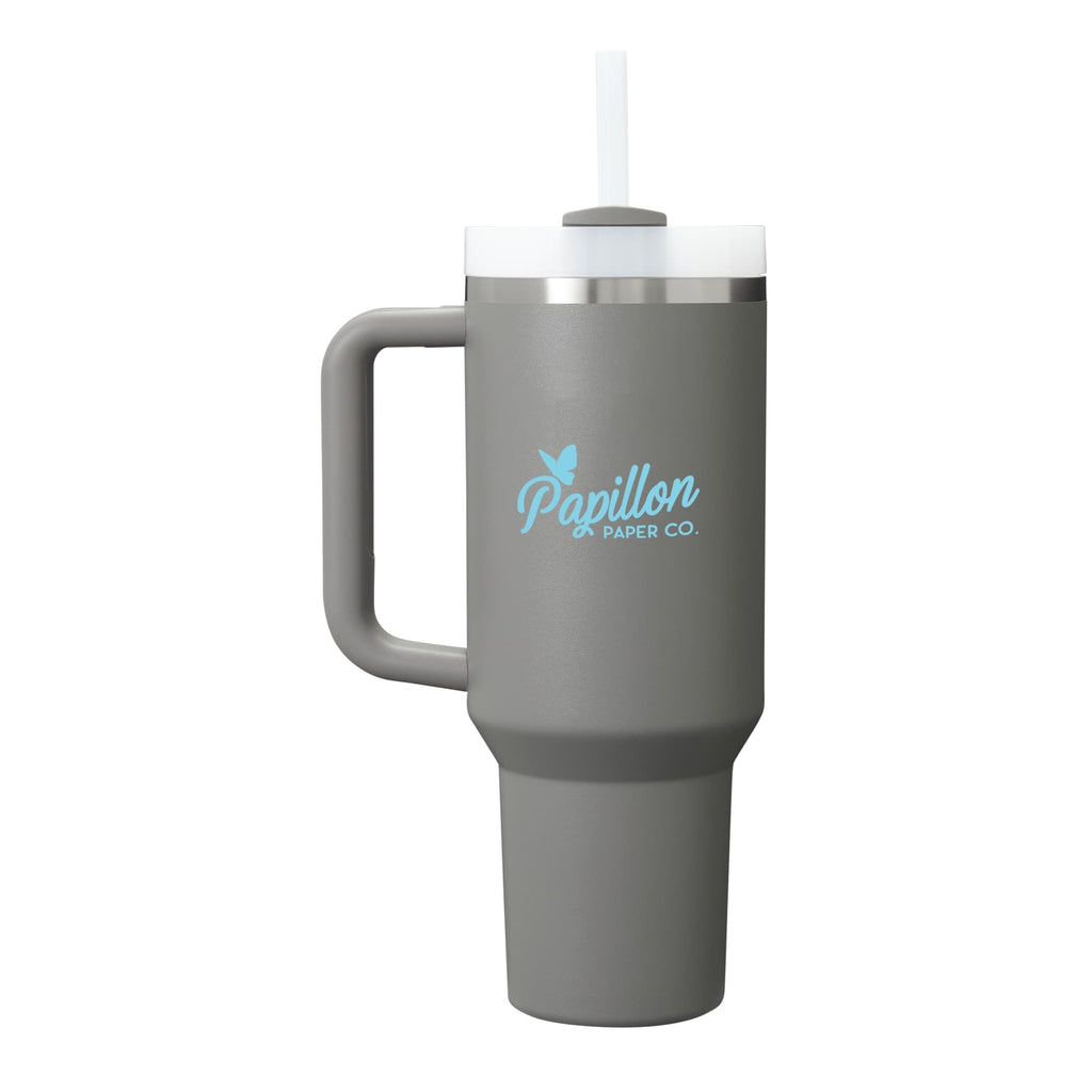 Stanley Quencher H2.0 FlowState Tumbler, 40 oz - Stone - Front