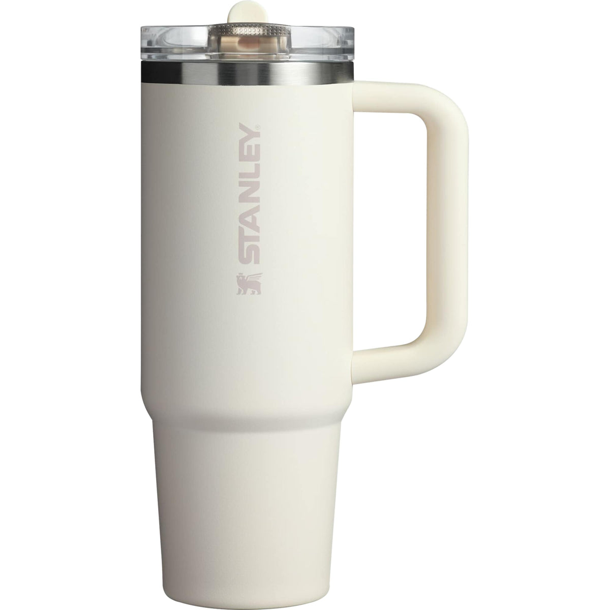 Stanley Quencher ProTour Flip Straw Tumbler, 30 oz Laser Engraving - Cream - Back