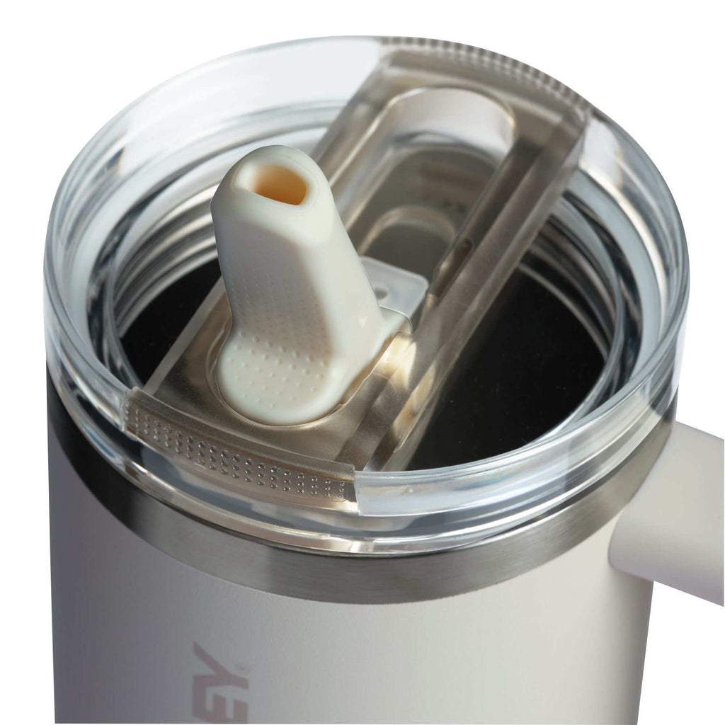 Stanley Quencher ProTour Flip Straw Tumbler, 30 oz Laser Engraving - Cream - Detail