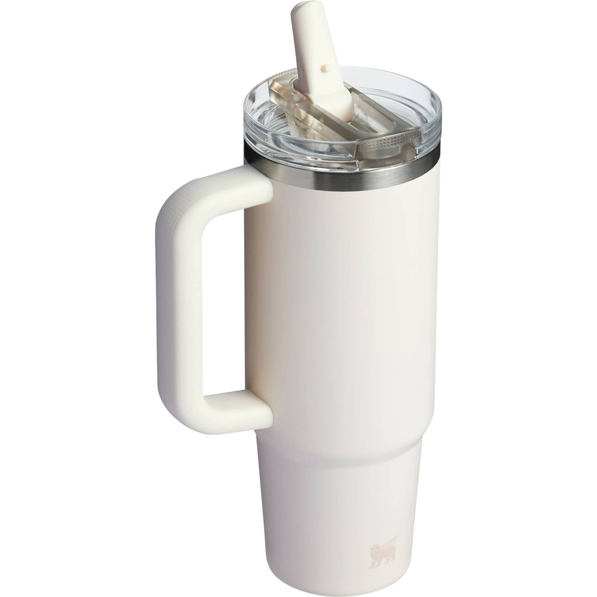 Stanley Quencher ProTour Flip Straw Tumbler, 30 oz Laser Engraving - Cream - Right Angle