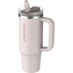 Stanley Quencher ProTour Flip Straw Tumbler, 30 oz Laser Engraving - Rose Quartz - Left Angle 2