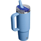 Stanley Quencher ProTour Flip Straw Tumbler, 30 oz Laser Engraving - Sky Blue - Right Angle