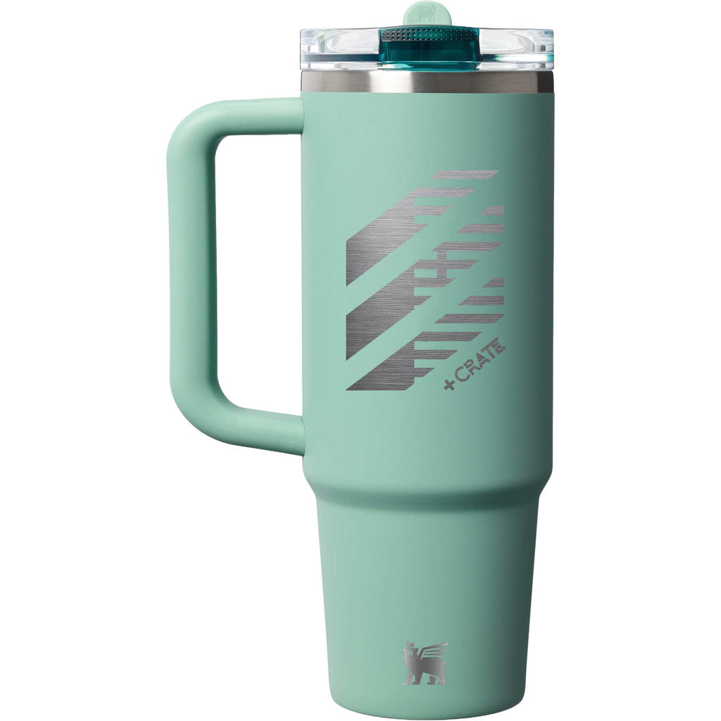 Stanley Quencher ProTour Flip Straw Tumbler, 30 oz Laser Engraving - Spring Green - Front