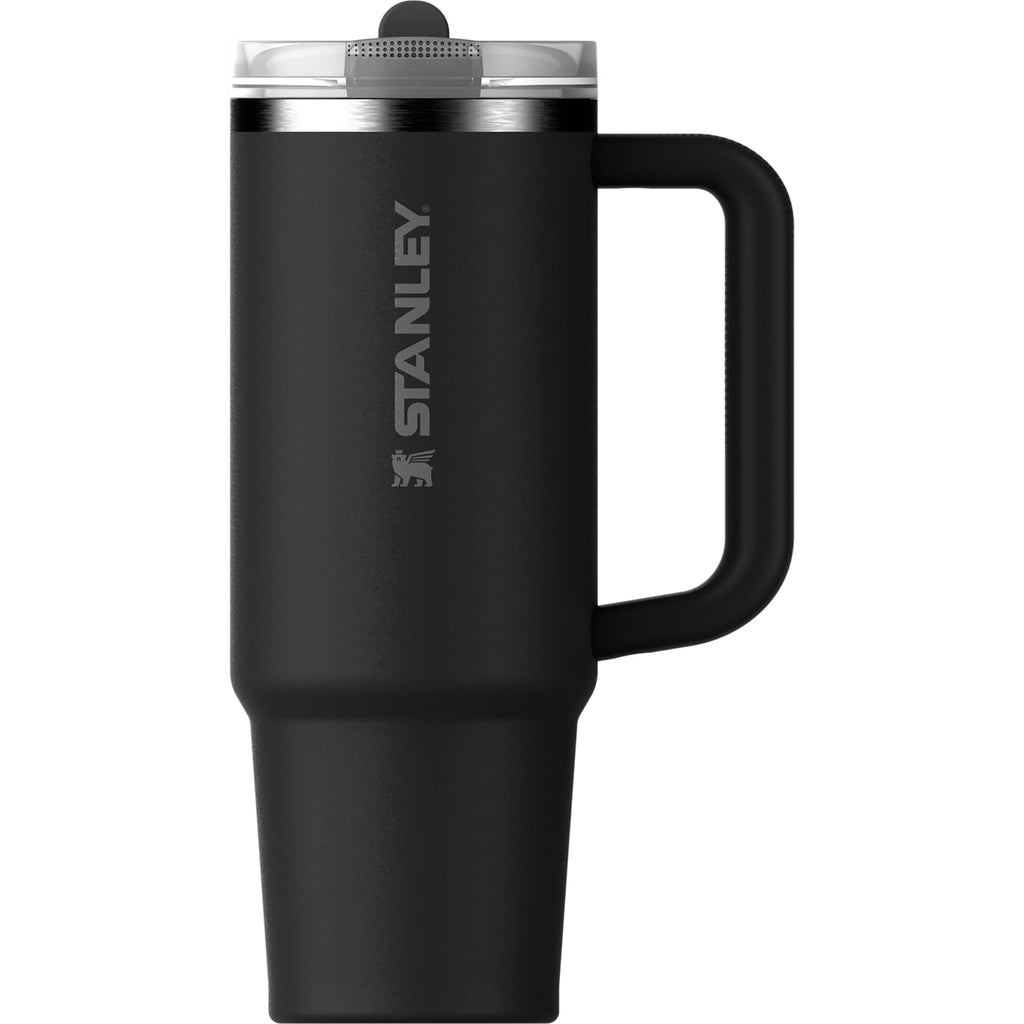 Stanley Quencher ProTour Flip Straw Tumbler, 40 oz Laser Engraving - Black - Back