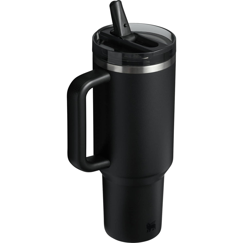 Stanley Quencher ProTour Flip Straw Tumbler, 40 oz Laser Engraving - Black - Right Angle