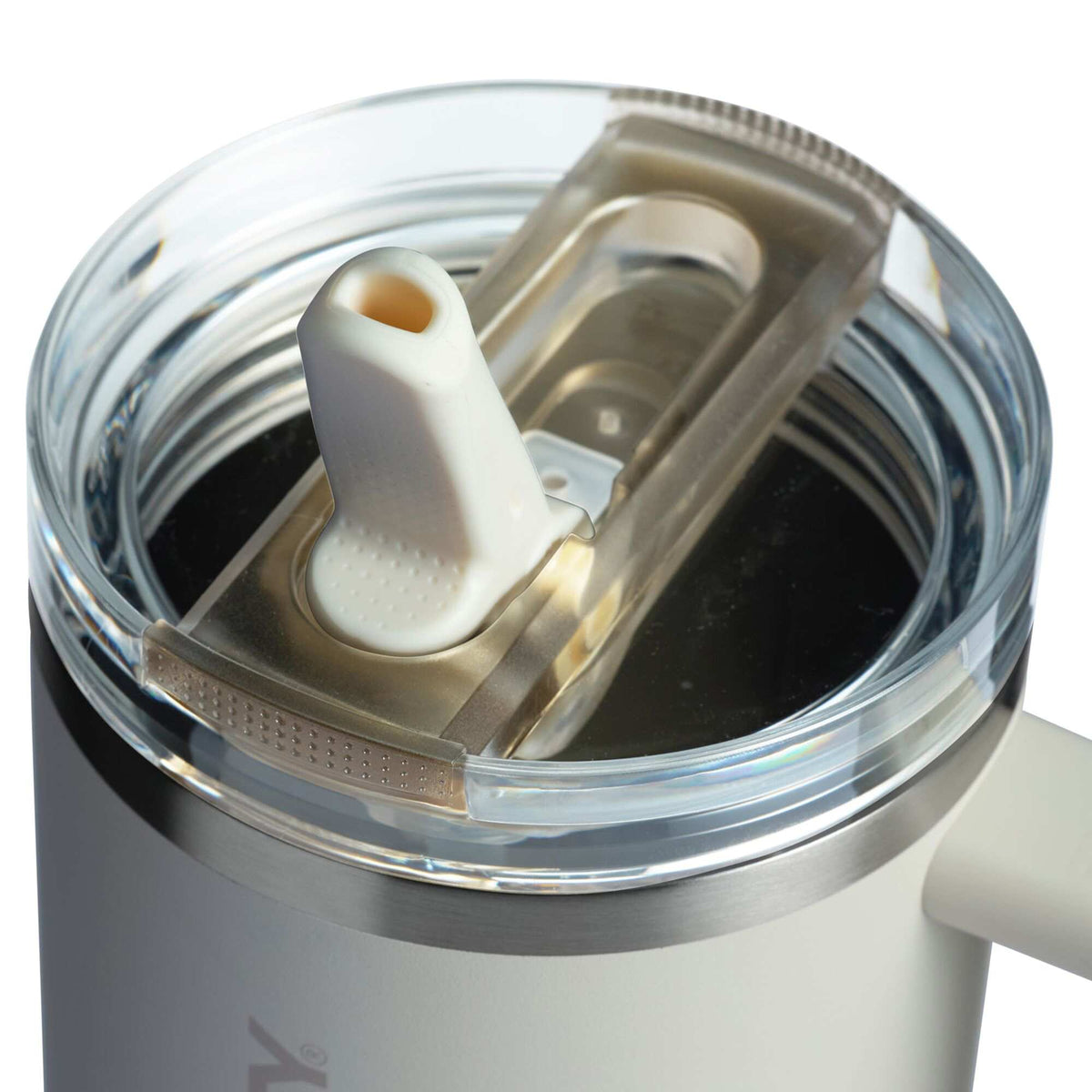 Stanley Quencher ProTour Flip Straw Tumbler, 40 oz Laser Engraving - Cream - Right Angle Detail
