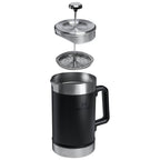 Stanley Stay Hot Insulated French Press, 48 oz - Black - Front Detail