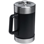 Stanley Stay Hot Insulated French Press, 48 oz - Black - Right Angle