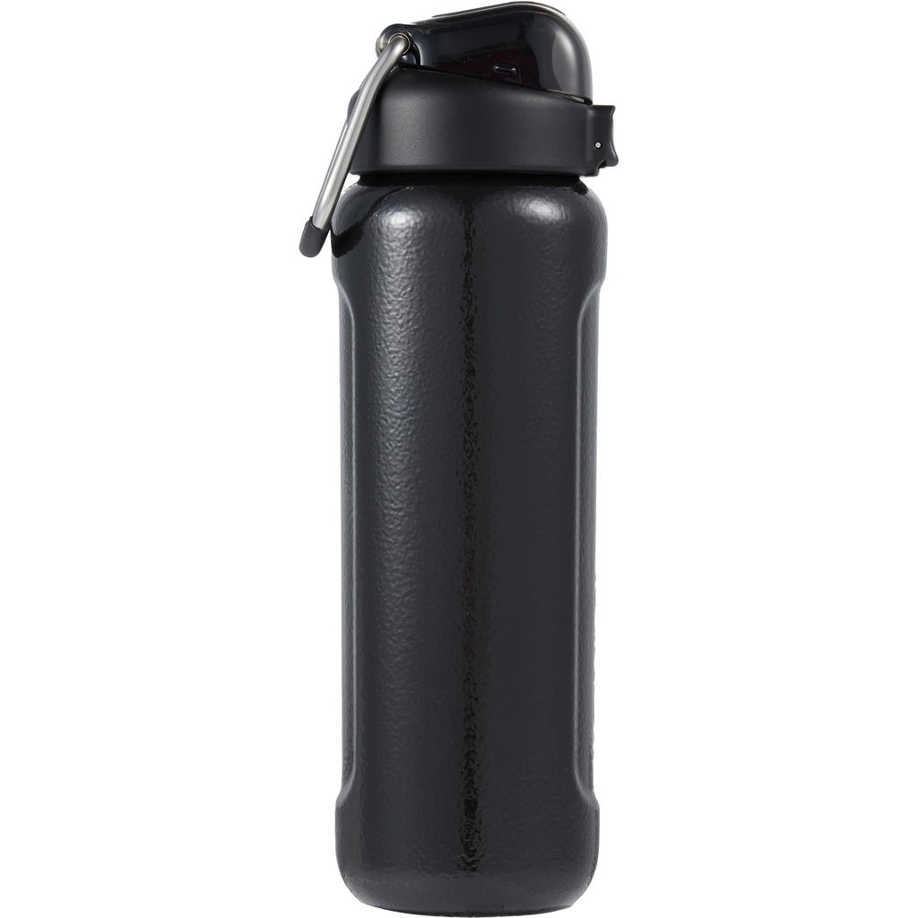 Stanley Wellspring Push-Button Bottle, 24 oz - Hammertone Black - Left Angle