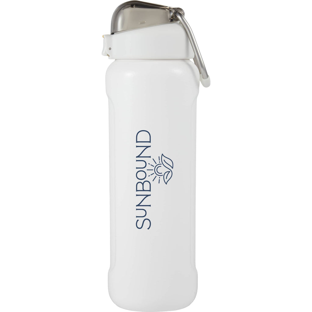 Stanley Wellspring Push-Button Bottle, 24 oz - Hammertone Frost - Right Angle