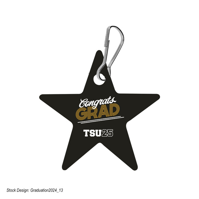 Star Shaped Acrylic Zipper Pull